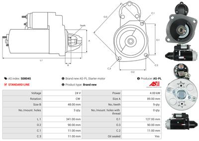 AS-PL S0804S EAN: 5902129111580.