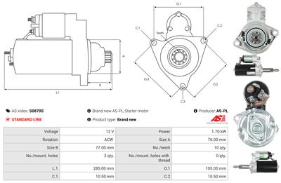 AS-PL S0870S EAN: 5902129128021.