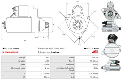 AS-PL S0880S EAN: 5902129139331.