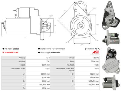 AS-PL S0962S EAN: 5902129220794.
