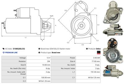 AS-PL S1085(DELCO) EAN: 5901259495065.