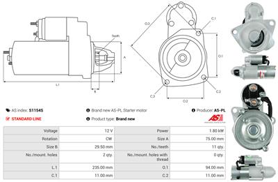 AS-PL S1154S EAN: 5902129057123.
