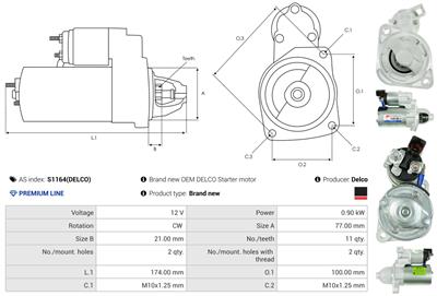 AS-PL S1164(DELCO) EAN: 5902129066132.