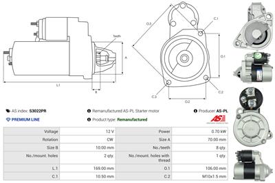 AS-PL S3022PR EAN: 5902129091851.