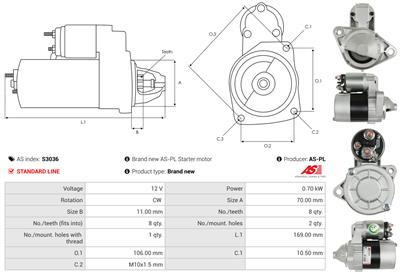 AS-PL S3036 EAN: 5901259422016.