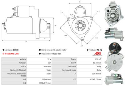 AS-PL S3038 EAN: 5901259422030.