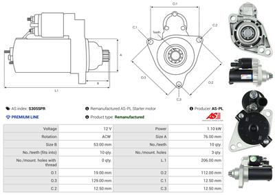AS-PL S3055PR EAN: 5902129083047.