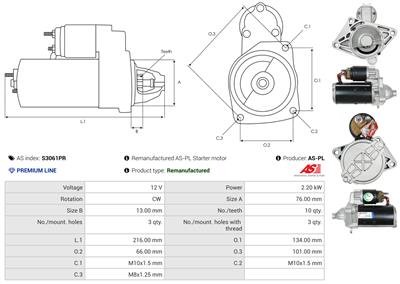 AS-PL S3061PR EAN: 5902129101505.