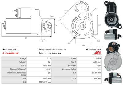 AS-PL S3077 EAN: 5901259461527.