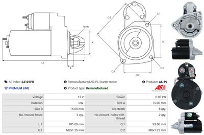 AS-PL S3107PR EAN: 5902129177449.