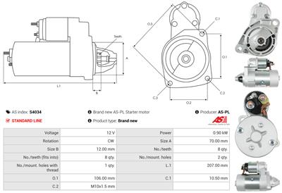 AS-PL S4034 EAN: 5901259422726.