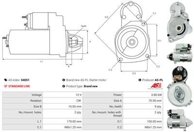 AS-PL S4051 EAN: 5902129015406.