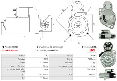AS-PL S5292S EAN: 5902129087366.