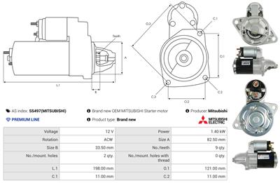 AS-PL S5497(MITSUBISHI) EAN: 5902129162070.