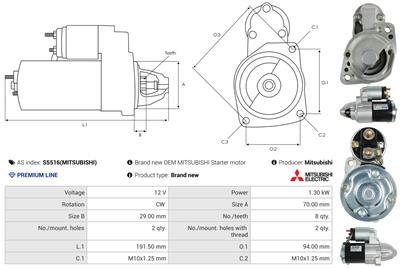 AS-PL S5516(MITSUBISHI) EAN: 5902129162292.