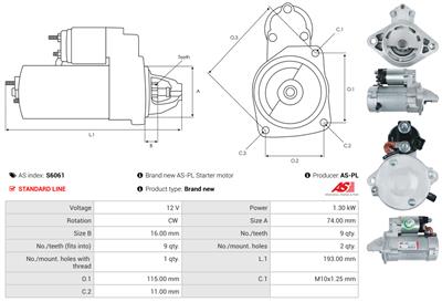 AS-PL S6061 EAN: 5901259465839.