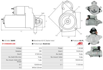 AS-PL S6099 EAN: 5901259473919.