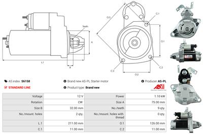 AS-PL S6158 EAN: 5902129015277.