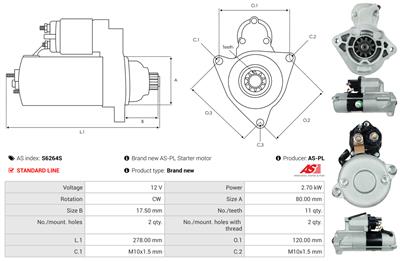 AS-PL S6264S EAN: 5902129071594.
