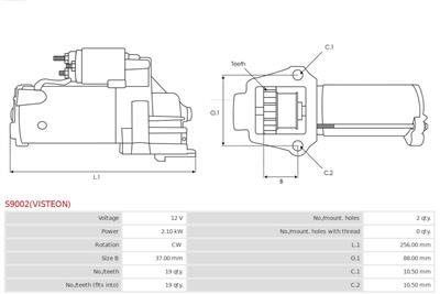 AS-PL S9002(VISTEON) EAN: 5901259482898.