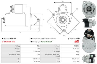 AS-PL S9010SR EAN: 5902129192404.