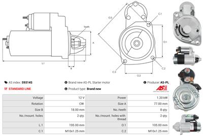 AS-PL S9314S EAN: 5902129061656.
