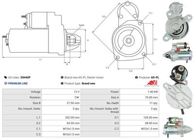 AS-PL S9445P EAN: 5902129148227.