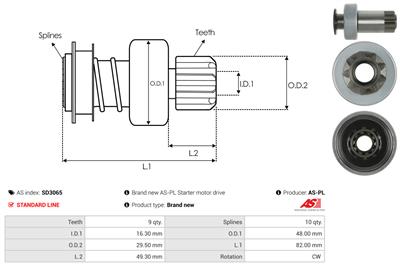 AS-PL SD3065 EAN: 5901259472134.