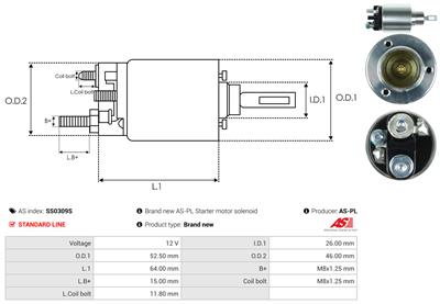 AS-PL SS0309S EAN: 5902129103707.