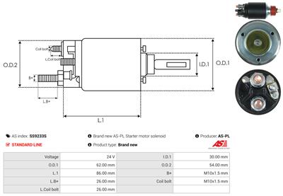 AS-PL SS9233S EAN: 5902129124238.