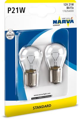 NARVA 176354000 Číslo výrobce: P21W. EAN: 4013790257727.