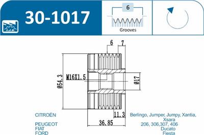 IJS Group 30-1017 EAN: 8435398502447.
