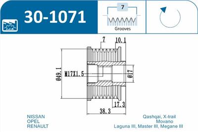 IJS Group 30-1071 EAN: 8435398502980.