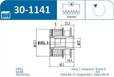 IJS Group 30-1141 EAN: 8435398503680.