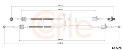 COFLE 92.12.7278 Číslo výrobce: 12.7278.