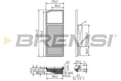 BREMSI FA0207 Číslo výrobce: AA0207. EAN: 8050141129605.