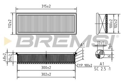 BREMSI FA0210 Číslo výrobce: AA0210. EAN: 8050141074868.