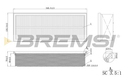 BREMSI FA0215 Číslo výrobce: AA0215. EAN: 8050141074912.
