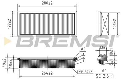 BREMSI FA0219 Číslo výrobce: AA0219. EAN: 8050141074950.