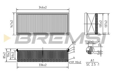 BREMSI FA0531 Číslo výrobce: AA0531. EAN: 8050141075032.