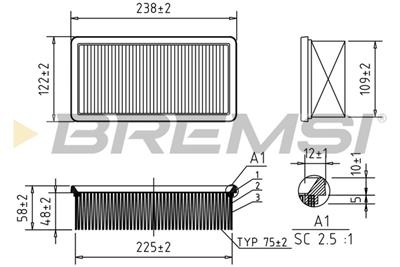 BREMSI FA0540 Číslo výrobce: AA0540. EAN: 8050141075124.