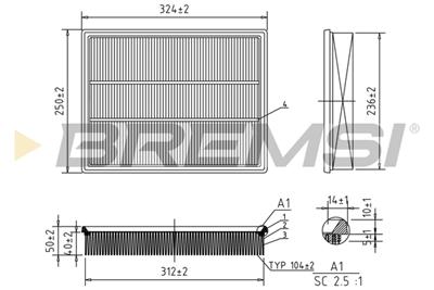 BREMSI FA0579 Číslo výrobce: AA0579. EAN: 8050141075513.