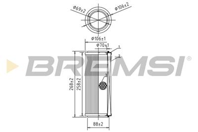 BREMSI FA0583 Číslo výrobce: AA0583. EAN: 8050141075551.