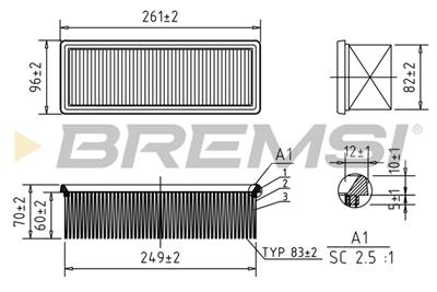 BREMSI FA0612 Číslo výrobce: AA0612. EAN: 8050141075841.