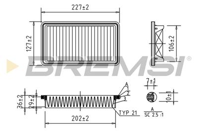 BREMSI FA1025 Číslo výrobce: AA1025. EAN: 8050141076336.