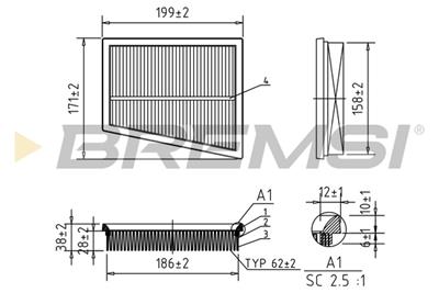 BREMSI FA1027 Číslo výrobce: AA1027. EAN: 8050141076350.