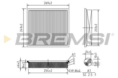 BREMSI FA1028 Číslo výrobce: AA1028. EAN: 8050141076367.