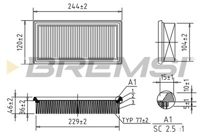BREMSI FA1030 Číslo výrobce: AA1030. EAN: 8050141076381.