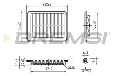 BREMSI FA1040 Číslo výrobce: AA1040. EAN: 8050141076480.