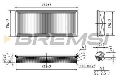 BREMSI FA1046 Číslo výrobce: AA1046. EAN: 8050141076541.